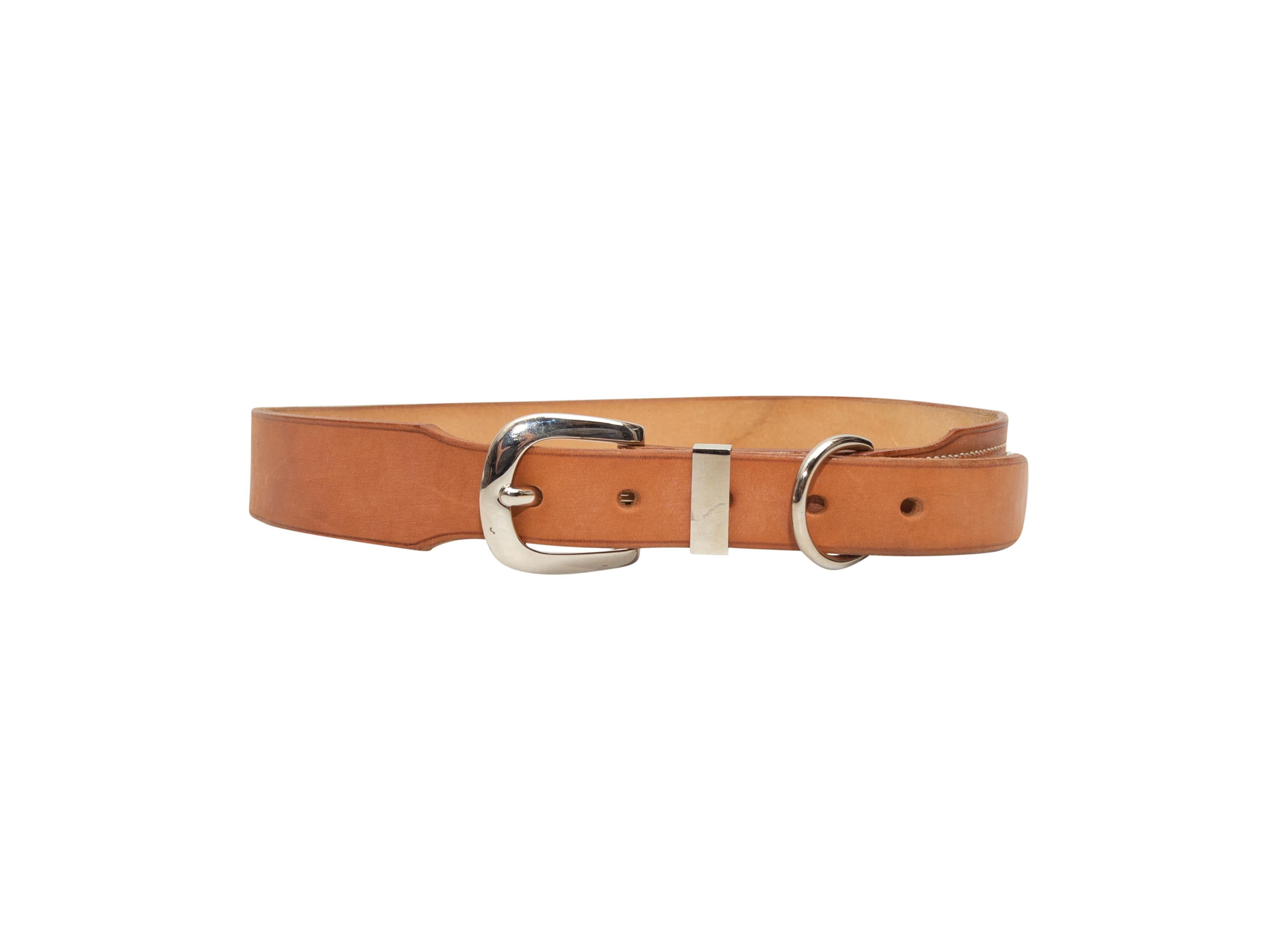 Women's Hermes Tan 2000 Leather Belt