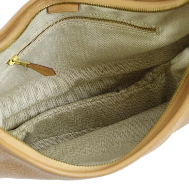 Hermes Tan Cognac Leather Carryall Hobo Shoulder Bag at 1stDibs ...