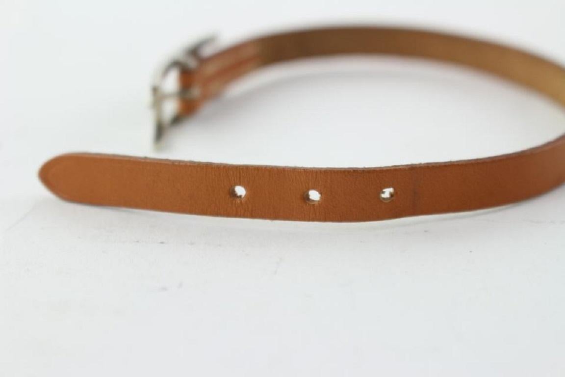 Hermès Tan Hapi Brown Leather Api Bracelet 9hz0831 Belt 6