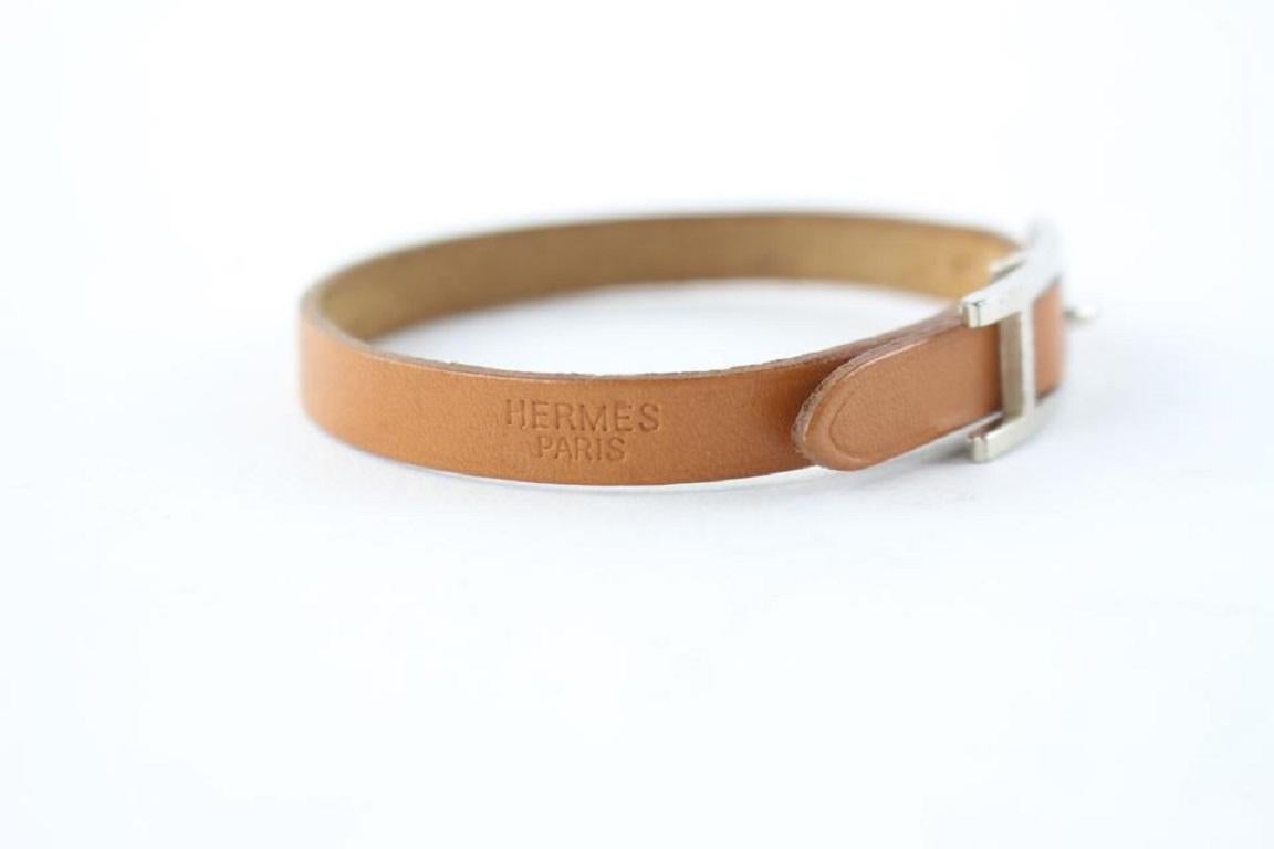 Hermès Tan Hapi Brown Leather Api Bracelet 9hz0831 Belt 1