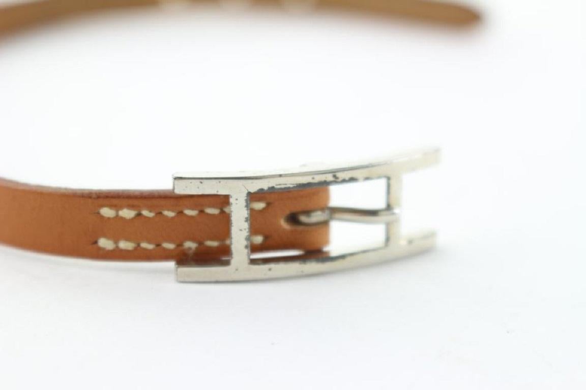 Hermès Tan Hapi Brown Leather Api Bracelet 9hz0831 Belt 5