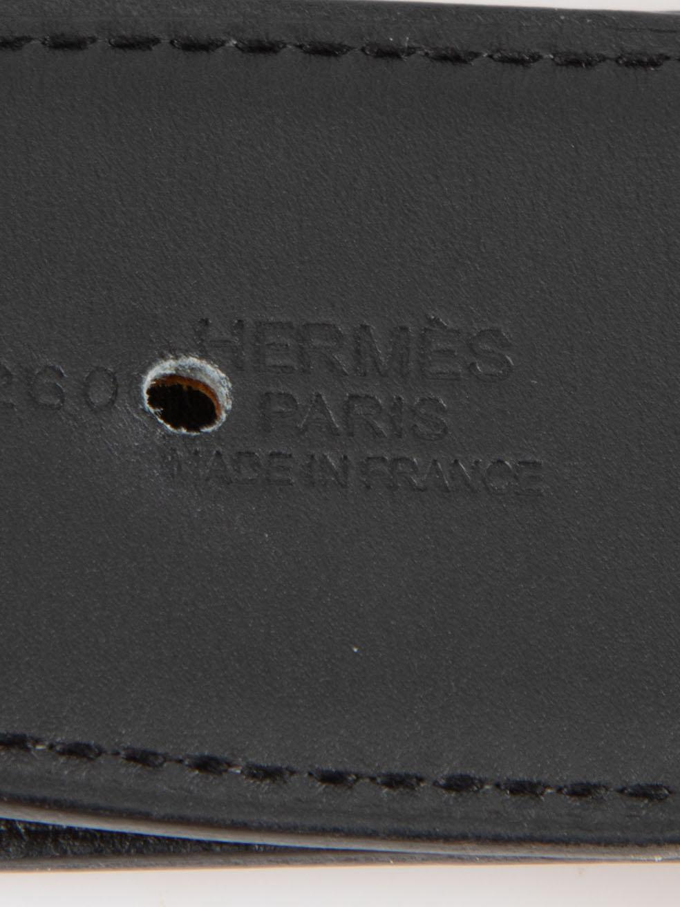 Hermès Tan Leather Brass ‚ÄôH‚Äô Buckle Belt For Sale 3
