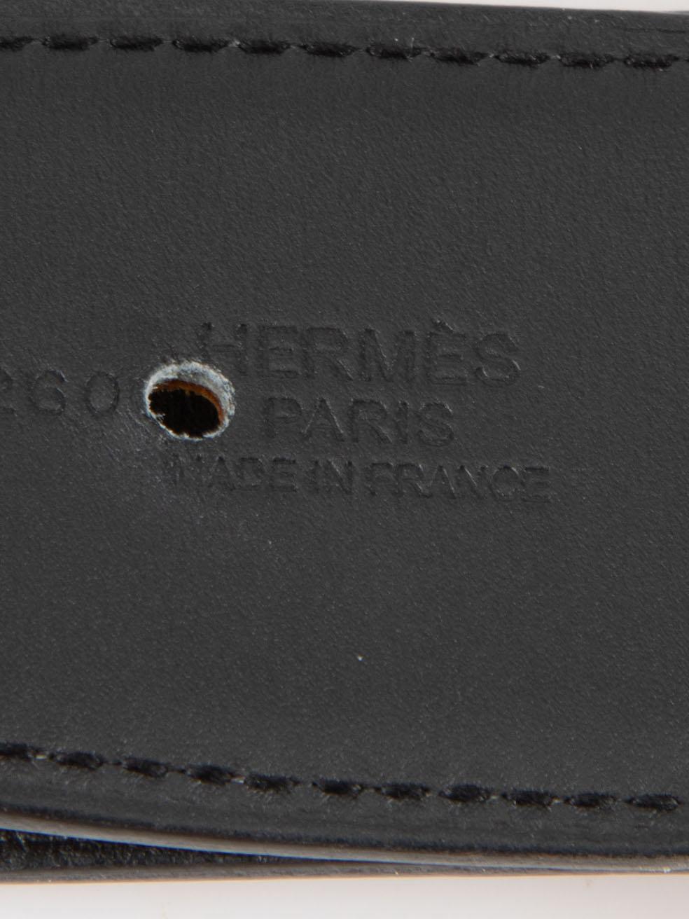 Hermès Tan Leather Brass ‚ÄôH‚Äô Buckle Belt 2