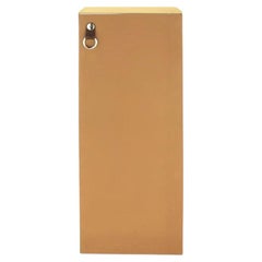 Coffre à tiroirs en cuir fauve Hermès, cabinet, Guido Faleschini, Italie, années 1970