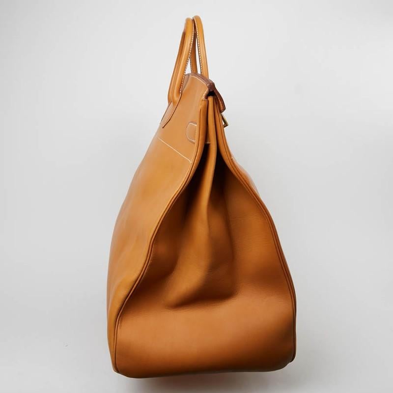 Hermes Tan Leather HAC 50 Gold Birkin Bag at 1stDibs | tan birkin bag ...