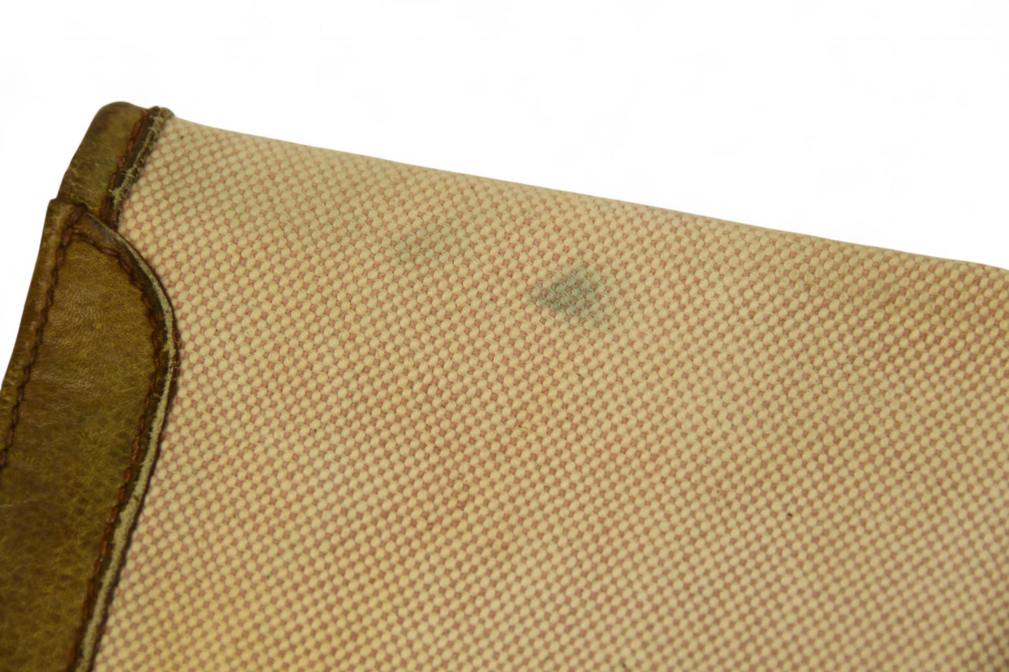 Hermès Tan Peau Porc Toile Jige GM 34 Clutch Classic Envelope Style For Sale 4