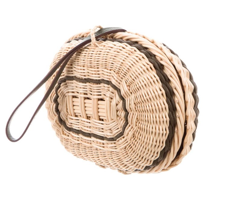 hermes wicker bag