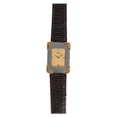 Montre Hermes Tank en acier inoxydable, années 1970-80