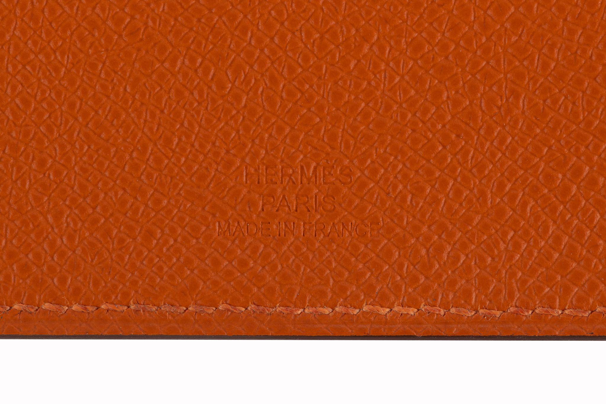 da uomo o donna Hermès Tarmac Porta Passaporto Nuovo in Scatola in vendita