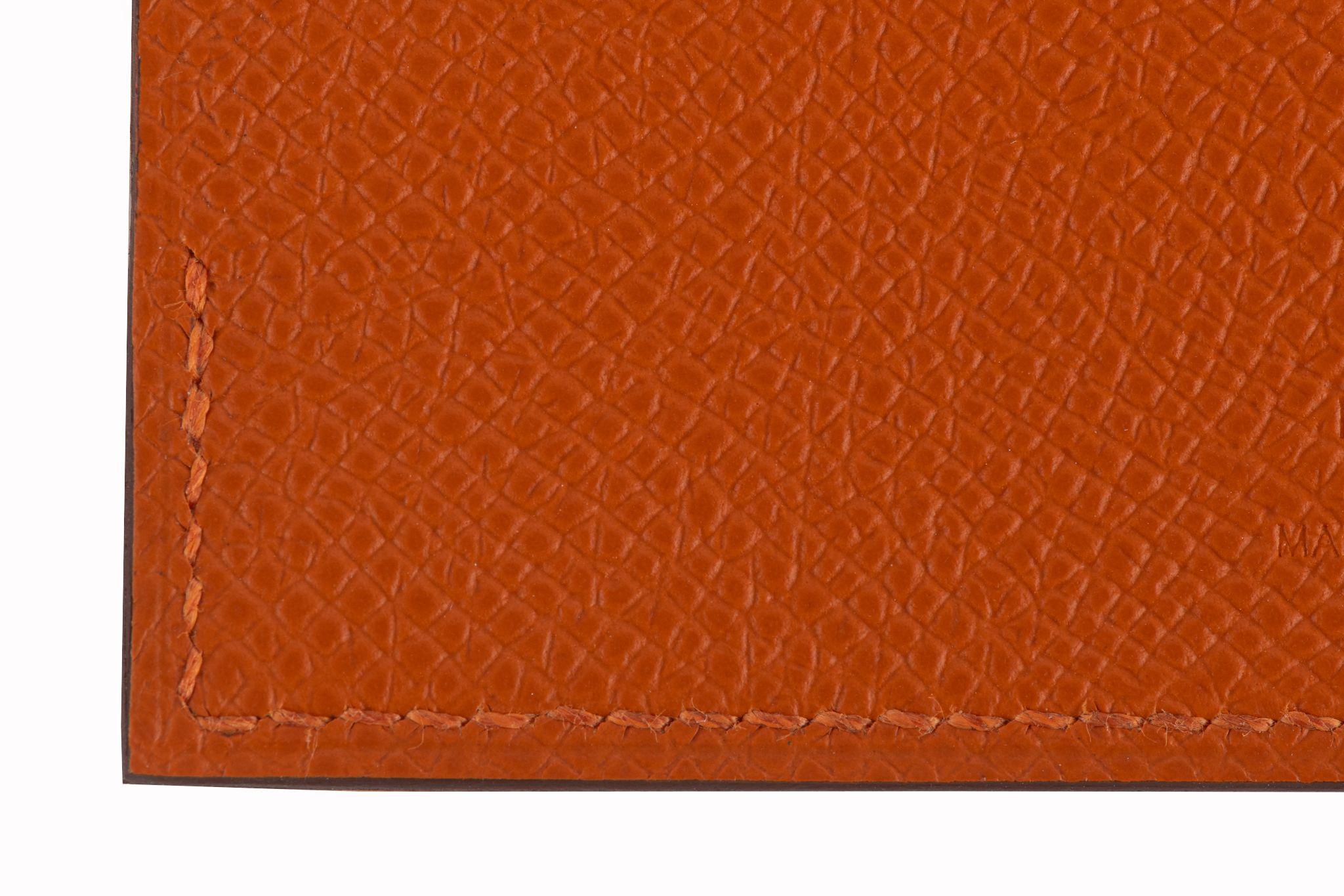 Hermès Tarmac Porta Passaporto Nuovo in Scatola in vendita 1