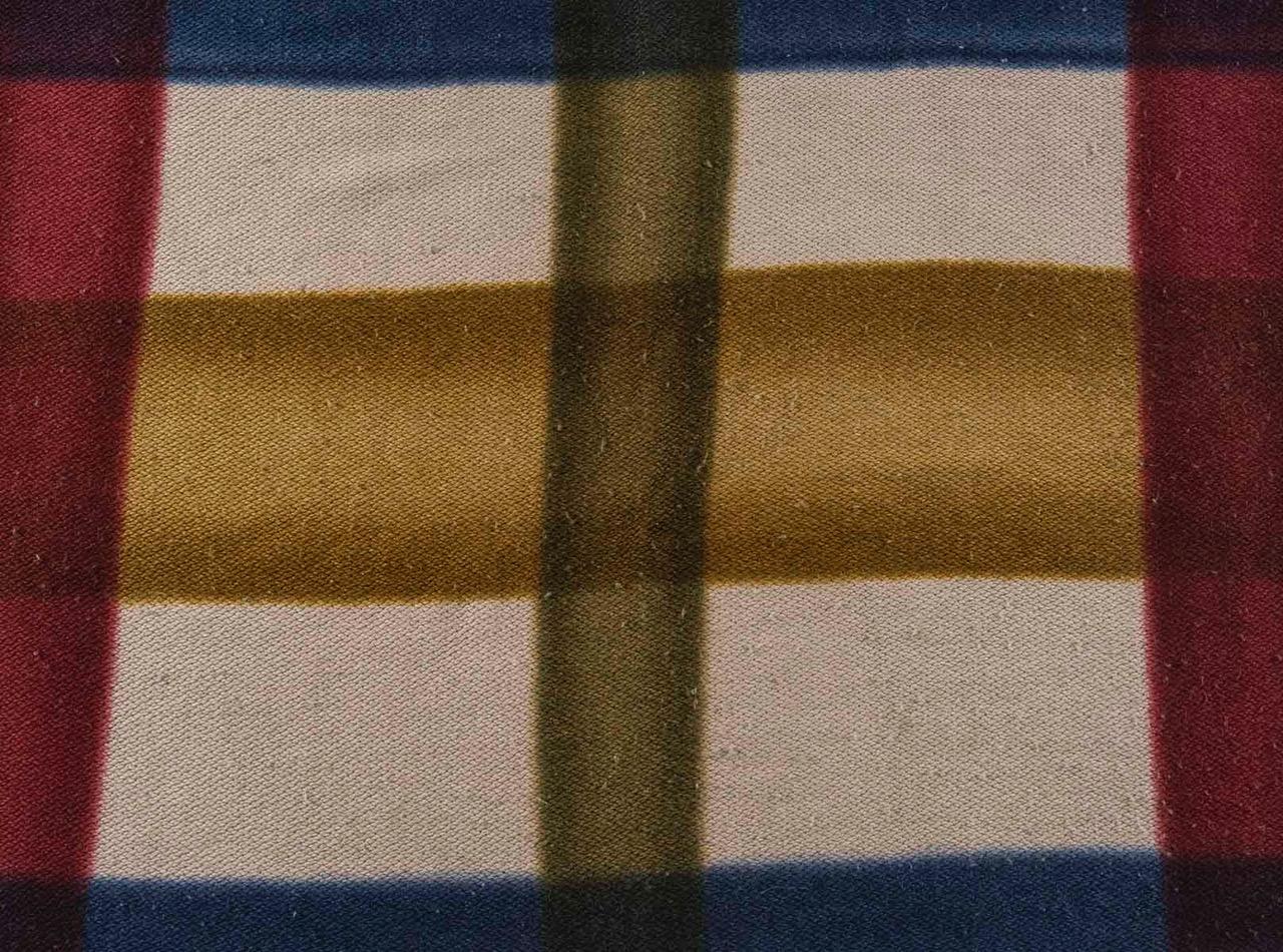 Nepalese HERMES: “Tartan Dye” Cashmere Throw