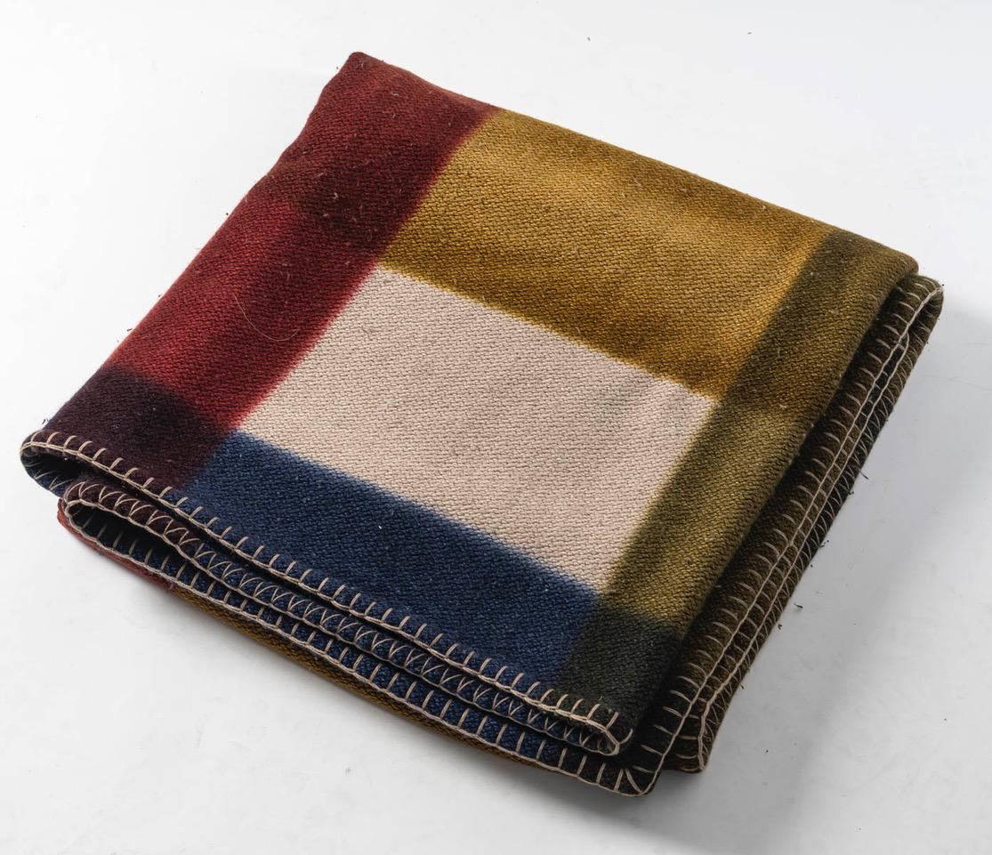 Contemporary HERMES: “Tartan Dye” Cashmere Throw