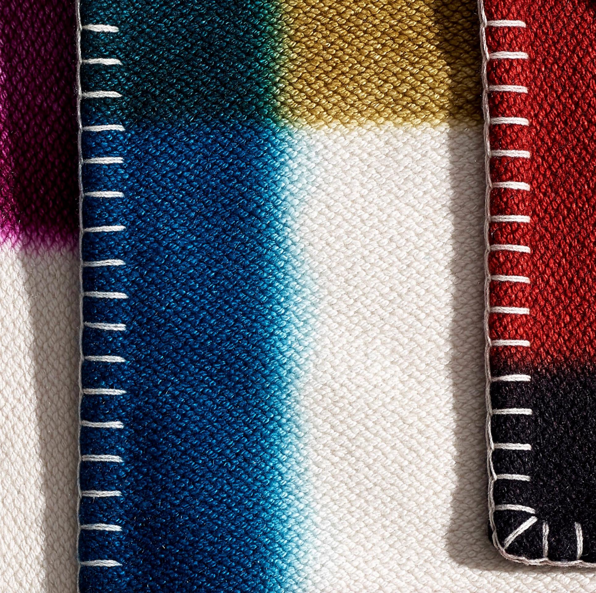 Fabric HERMES: “Tartan Dye” Cashmere Throw