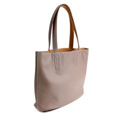 Hermès Taupe Gold Swift Leather Reversible Tote