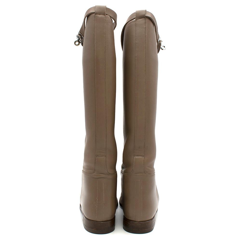 hermes jumping boots beige