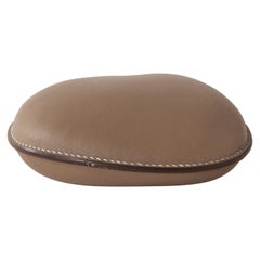 Hermès Taupe Leather Paperweight