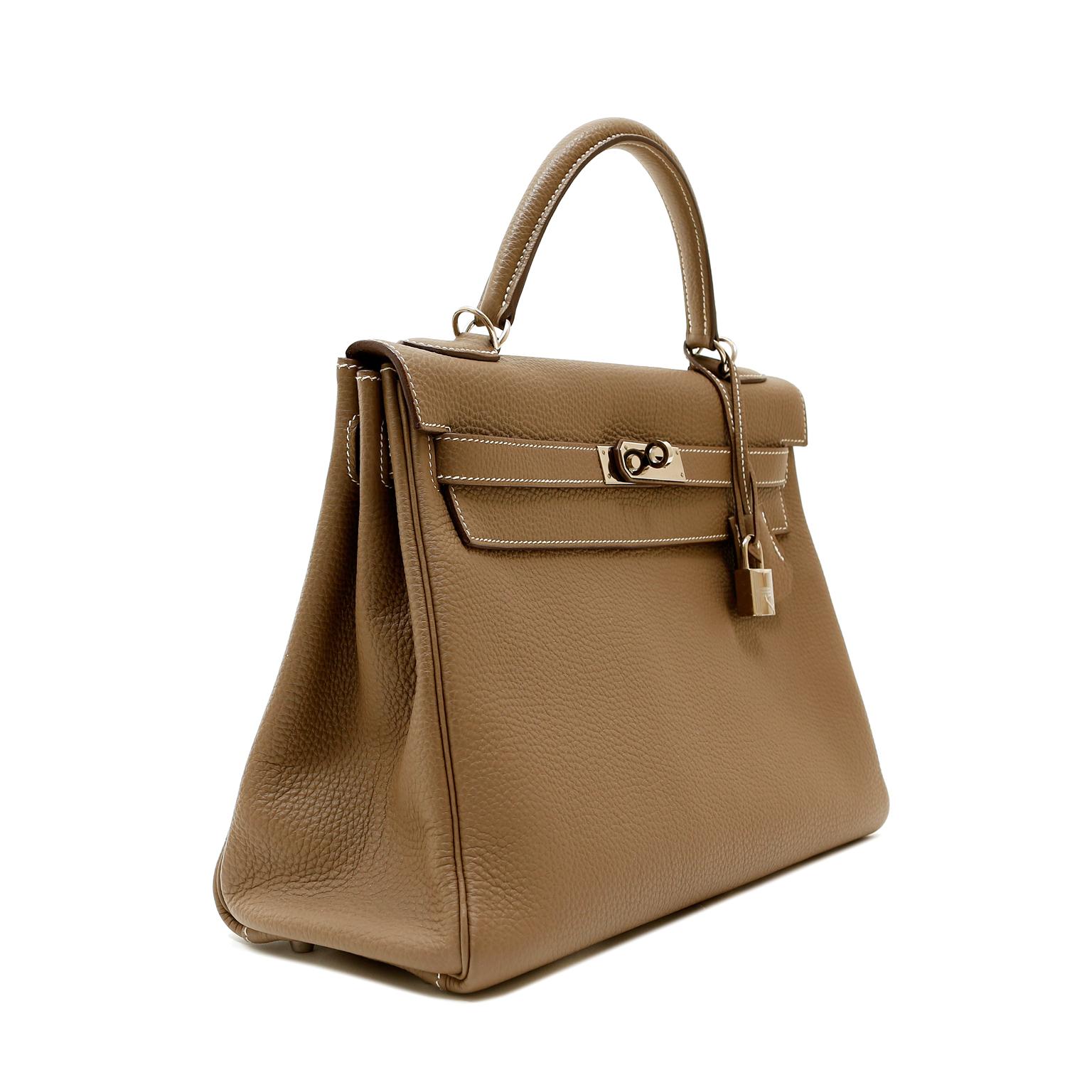 taupe kelly bag