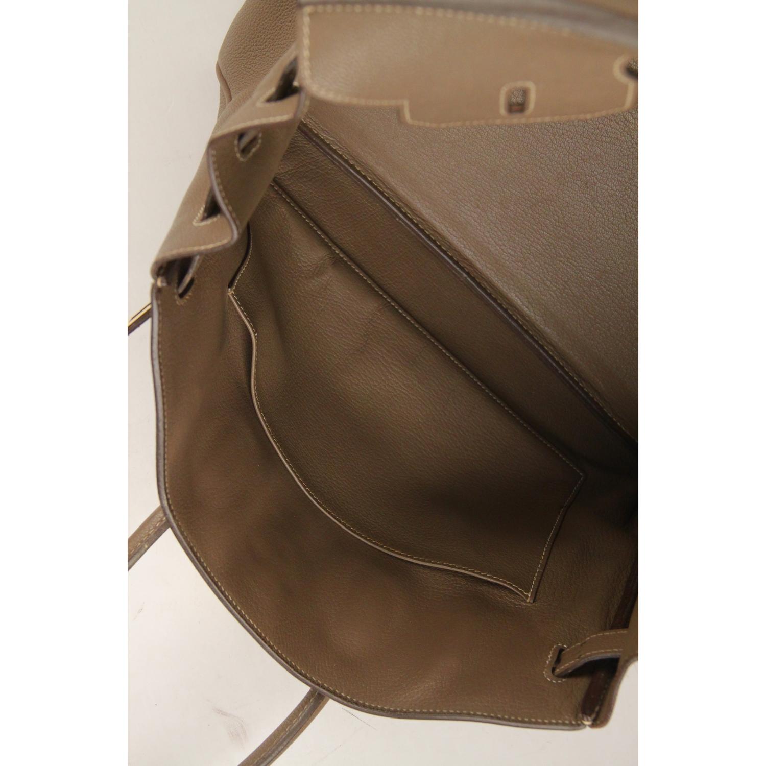 Hermes Taupe Togo Leather Birkin 35 Top Handle Bag Satchel 4