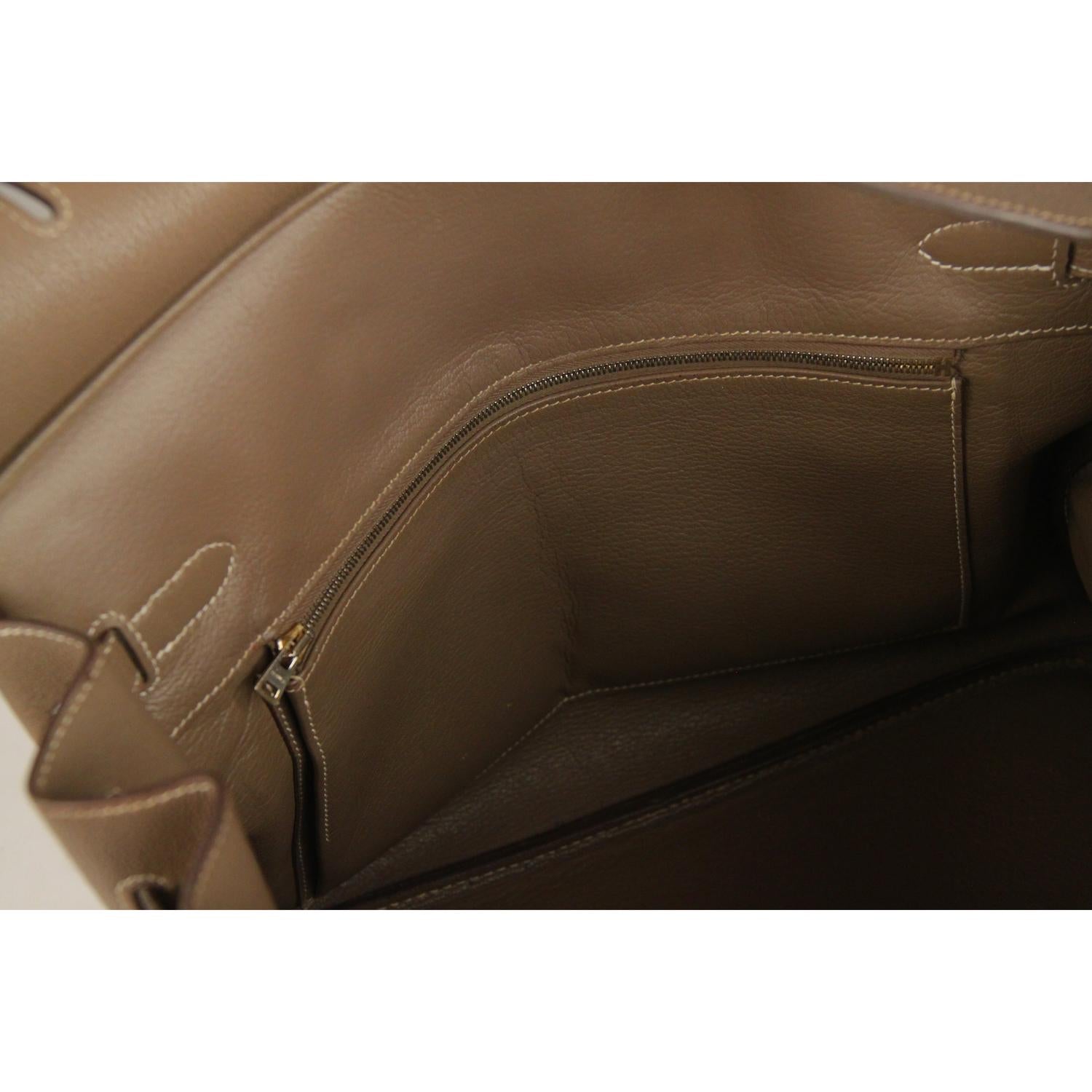 Hermes Taupe Togo Leather Birkin 35 Top Handle Bag Satchel 5