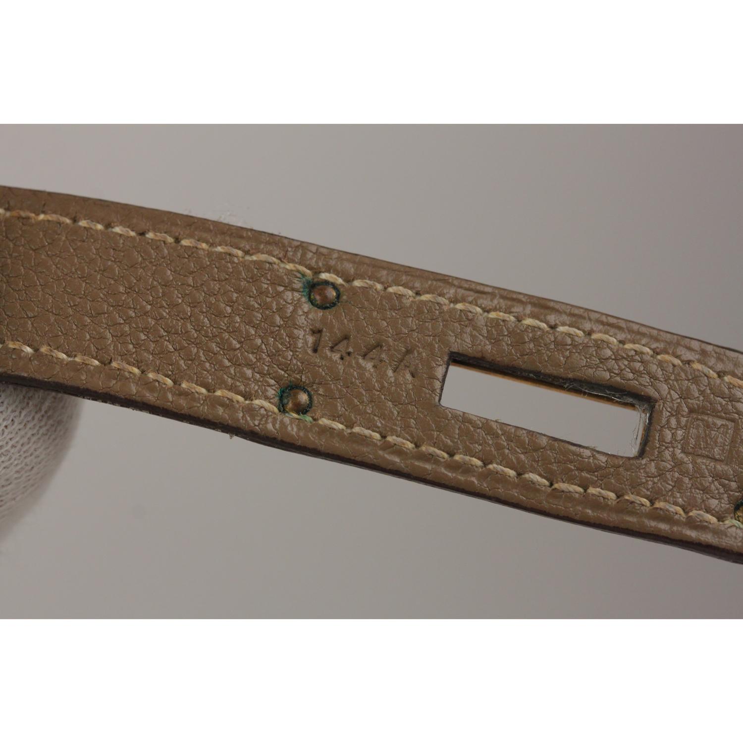 Hermes Taupe Togo Leather Birkin 35 Top Handle Bag Satchel 1