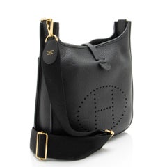 Hermes Taurillon Clemence Evelyne III PM Shoulder Bag
