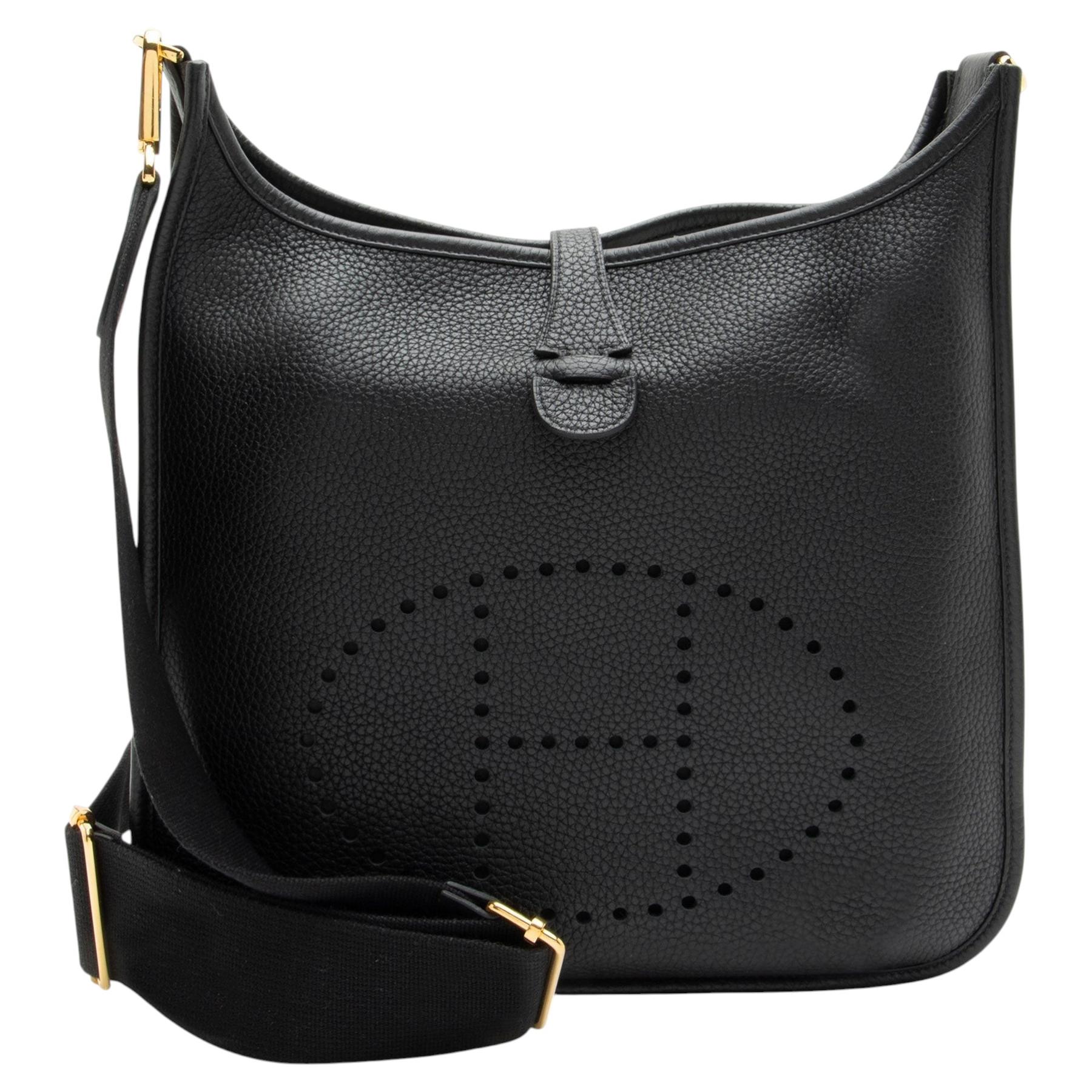Hermes Taurillon Clemence Evelyne III PM Shoulder Bag