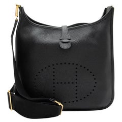 Hermes Taurillon Clemence Evelyne III PM Shoulder Bag