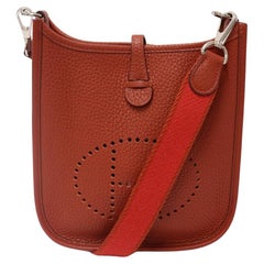 Hermès Taurillon Clemence Mini Evelyne 