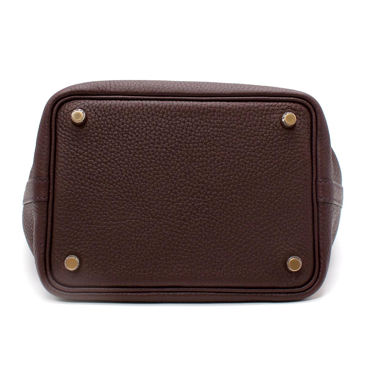 Hermes Taurillon Clemence Rouge Sellier Picotin Lock 18 GHW In New Condition For Sale In London, GB