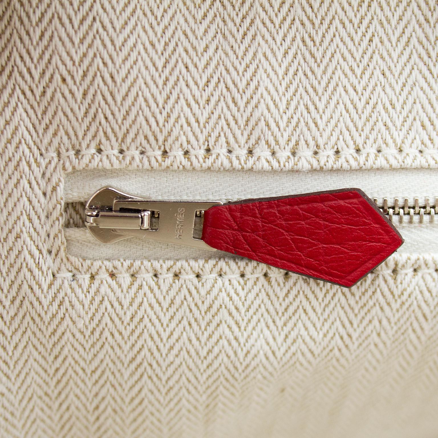 Hermes Taurillon Novillo Victoria II 35 in Rouge Garance 5