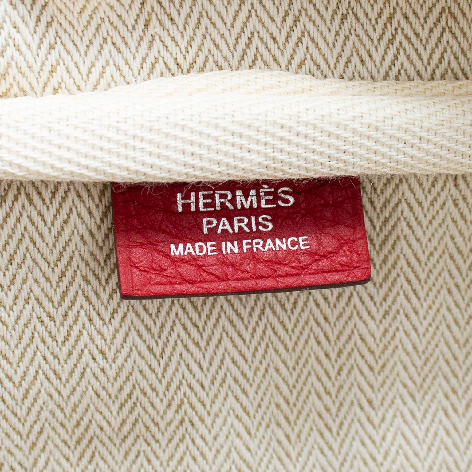 Hermes Taurillon Novillo Victoria II 35 in Rouge Garance 4