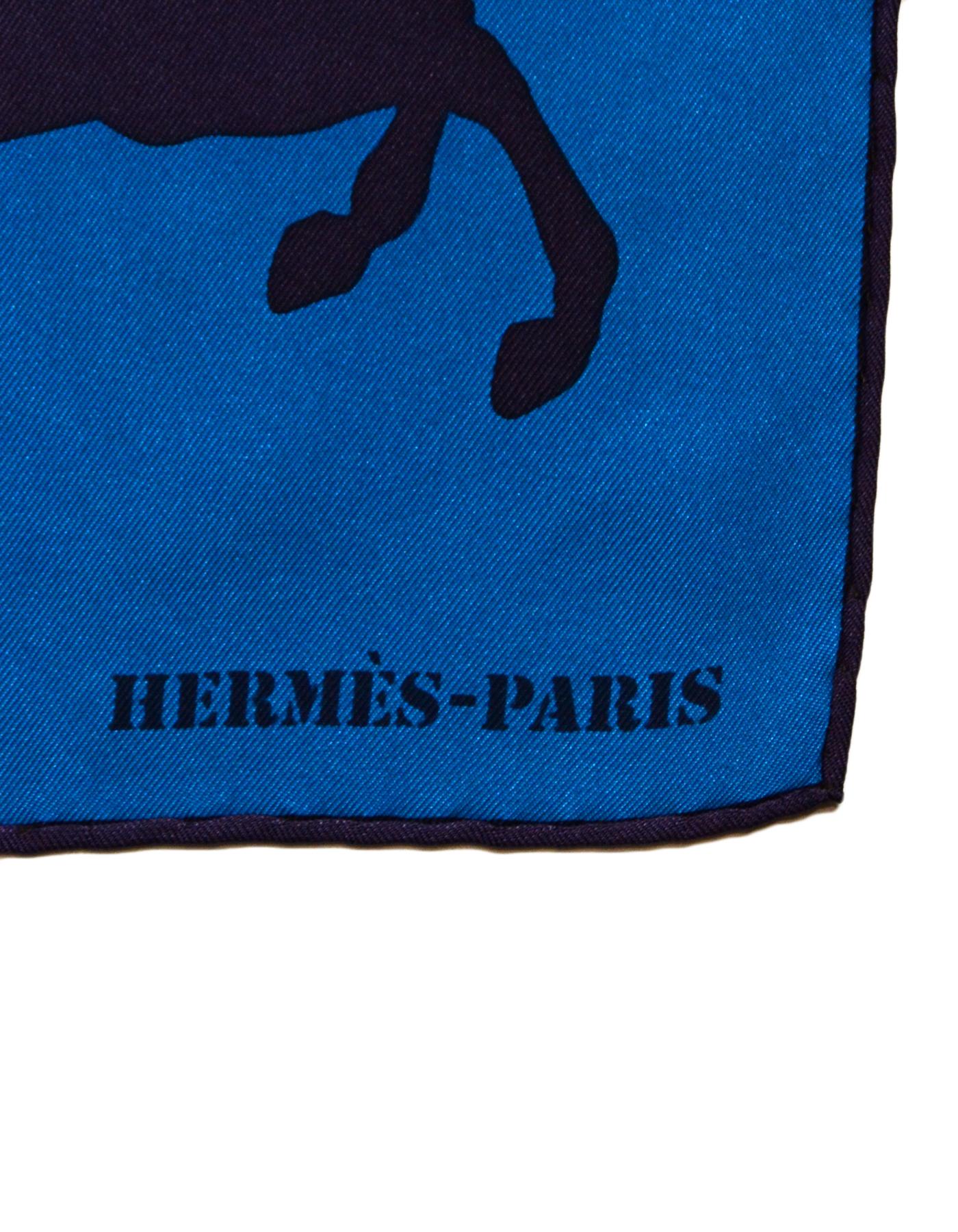Women's Hermes Teal/ Multi-color Ex Libris En Camouflage 90cm Silk Scarf