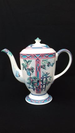 Hermès Teapot Tea Pot Porcelain Jardin des Papillons Butterflies Garden Rare