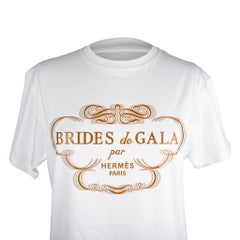 Hermes Tee Shirt Blanc Brides de Gala Top 38 / 6