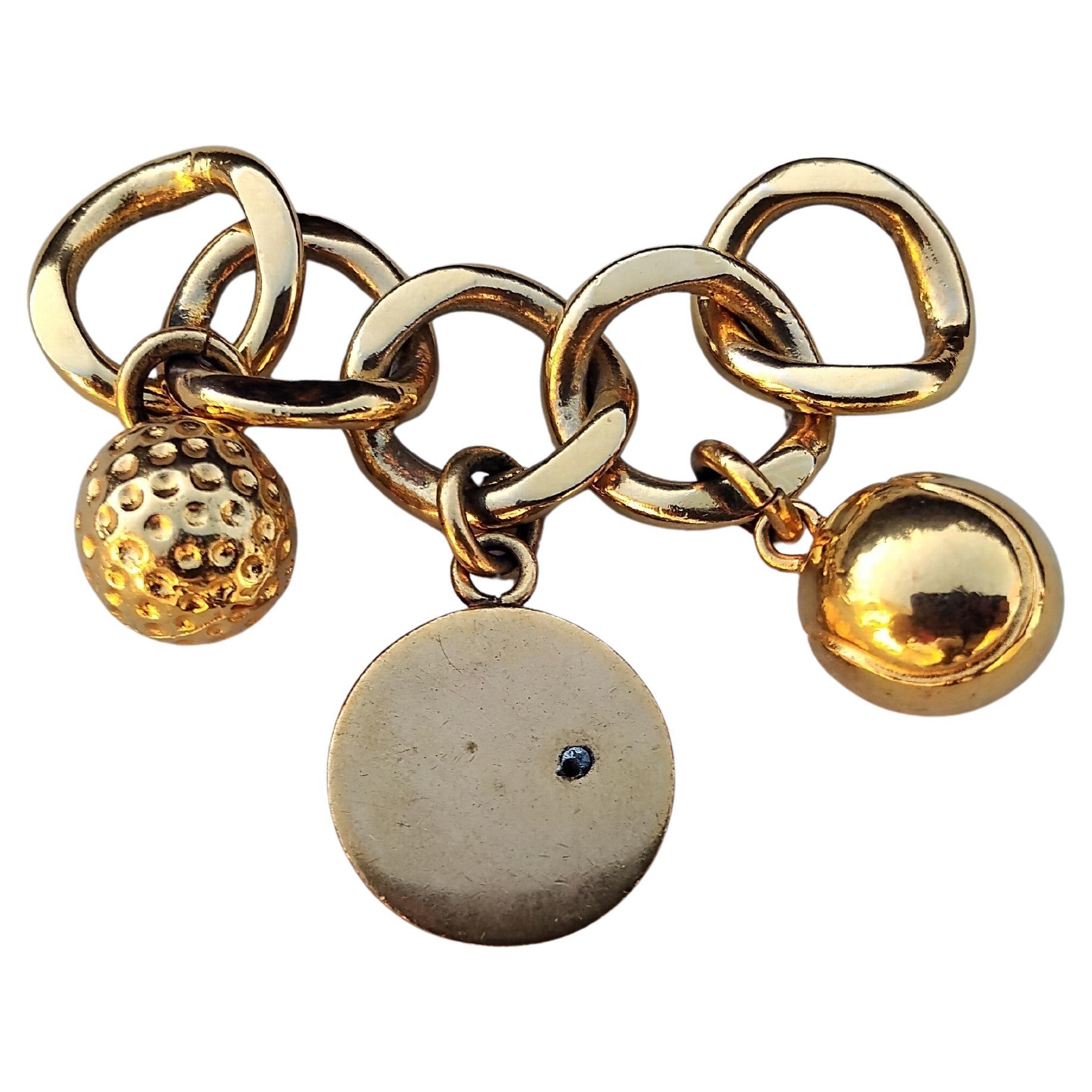 Women's or Men's Hermès Tennis and Golf Balls Charm Key Chain