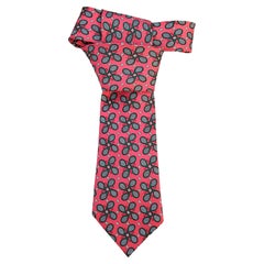Hermès Tennis Print Silk Tie Rare