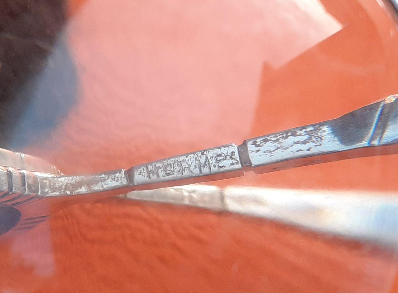 Hermès Tennis Racquets IPTA  Silver Tie Clip For Sale 2