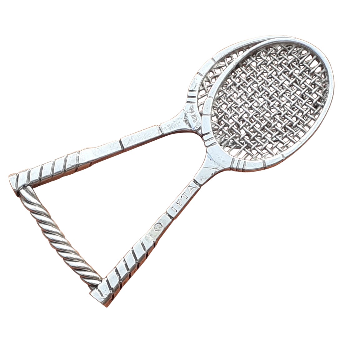 Raquettes de tennis Hermès IPTA  Clip de cravate en argent