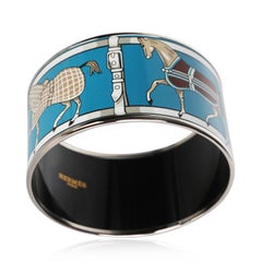 Hermès Tenues et Couvertures Extra Wide Enamel Bracelet