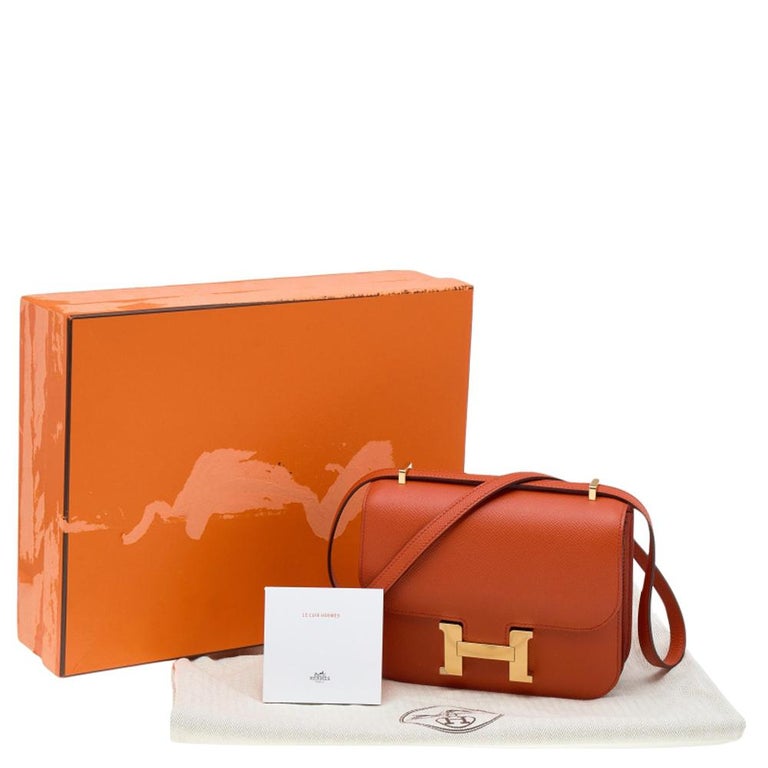 Hermés Terre Battue Epsom Leather Constance 18 Bag at 1stDibs