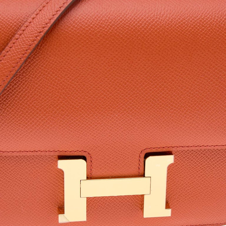 Hermés Terre Battue Epsom Leather Constance 18 Bag at 1stDibs