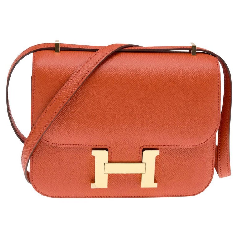 Hermés Terre Battue Epsom Leather Constance 18 Bag at 1stDibs