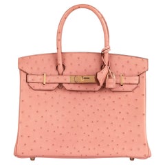 Hermès Terre Cuite Ostrich Leather Birkin 30cm