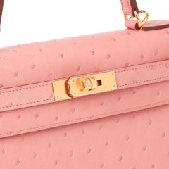 Hermès Terre Cuite Ostrich Leather Kelly 28cm Sellier
