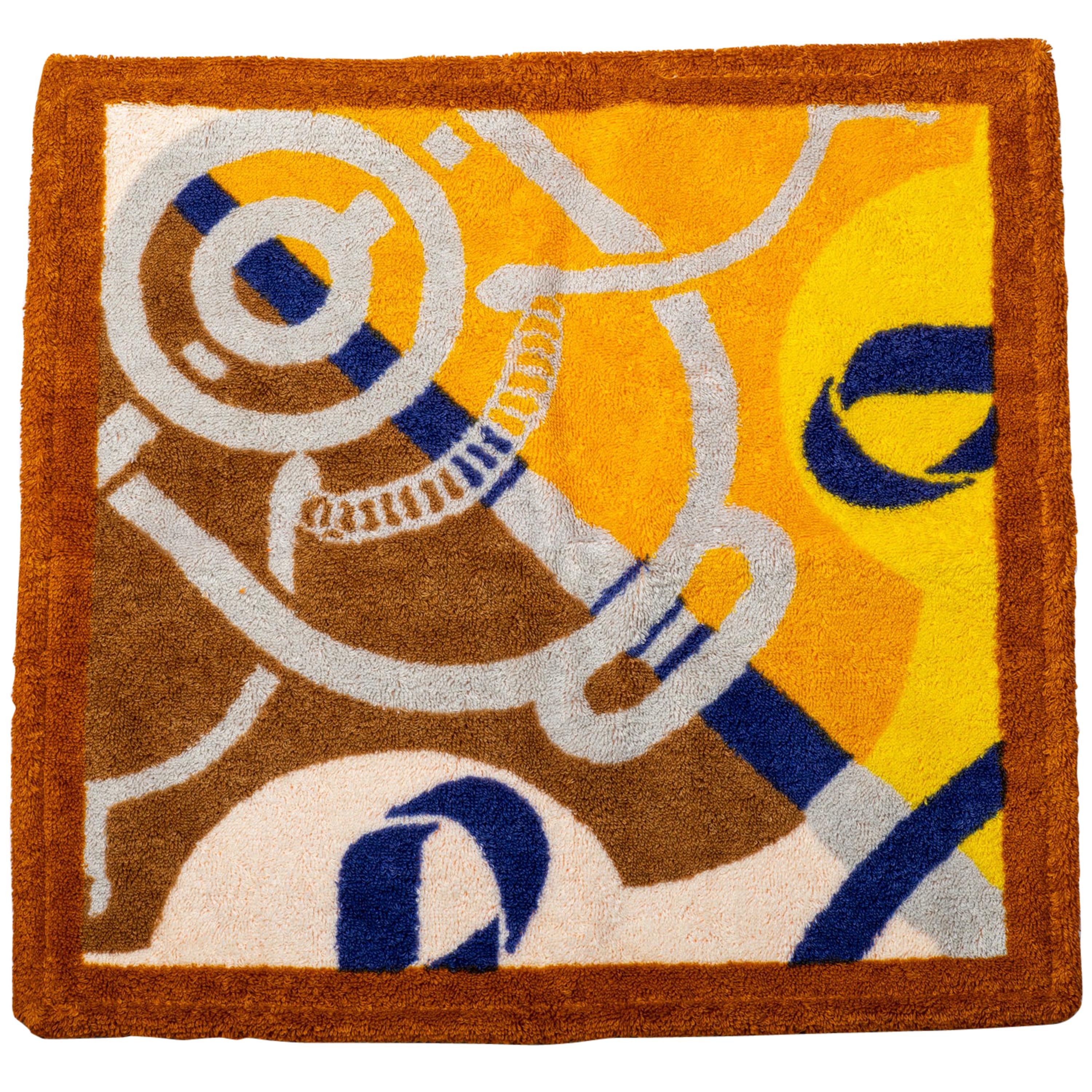 Hermes Terry Cloth Square Bath Towel For Sale