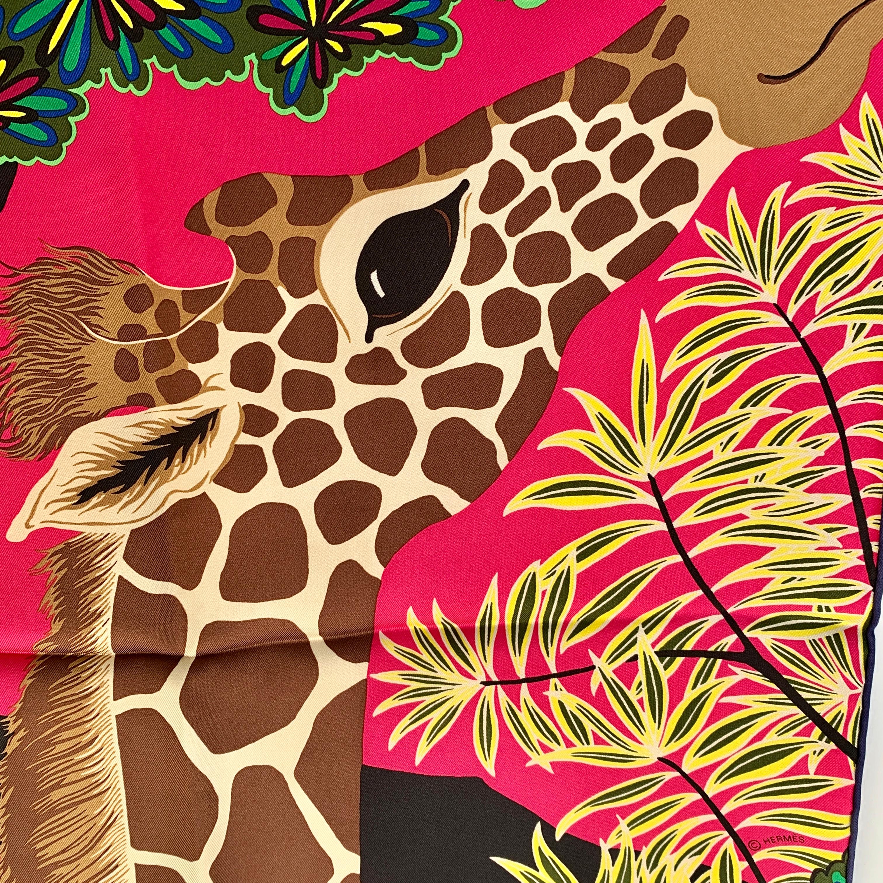 hermes scarf giraffe