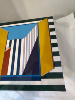 Hermès Théorèm "From my window" hand painted lacquered wooden box by Nigel Peake