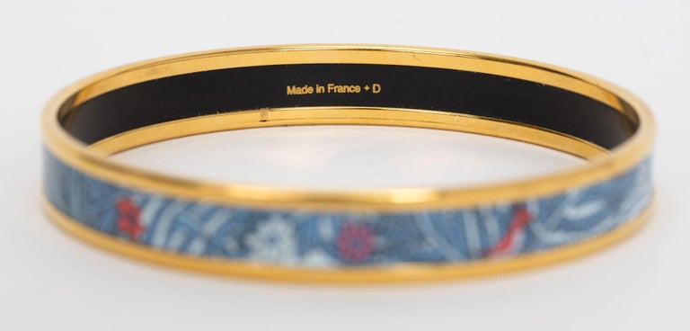Bracelet En Émaux Bleu - Fermoir Mousqueton - Occasion Très Bon État