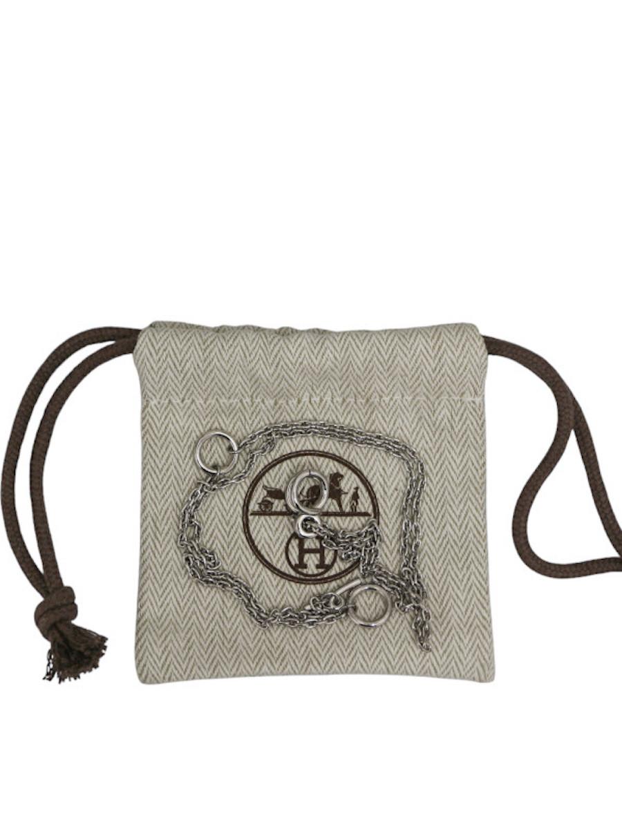 da uomo o donna Hermès collana sottile in argento in vendita