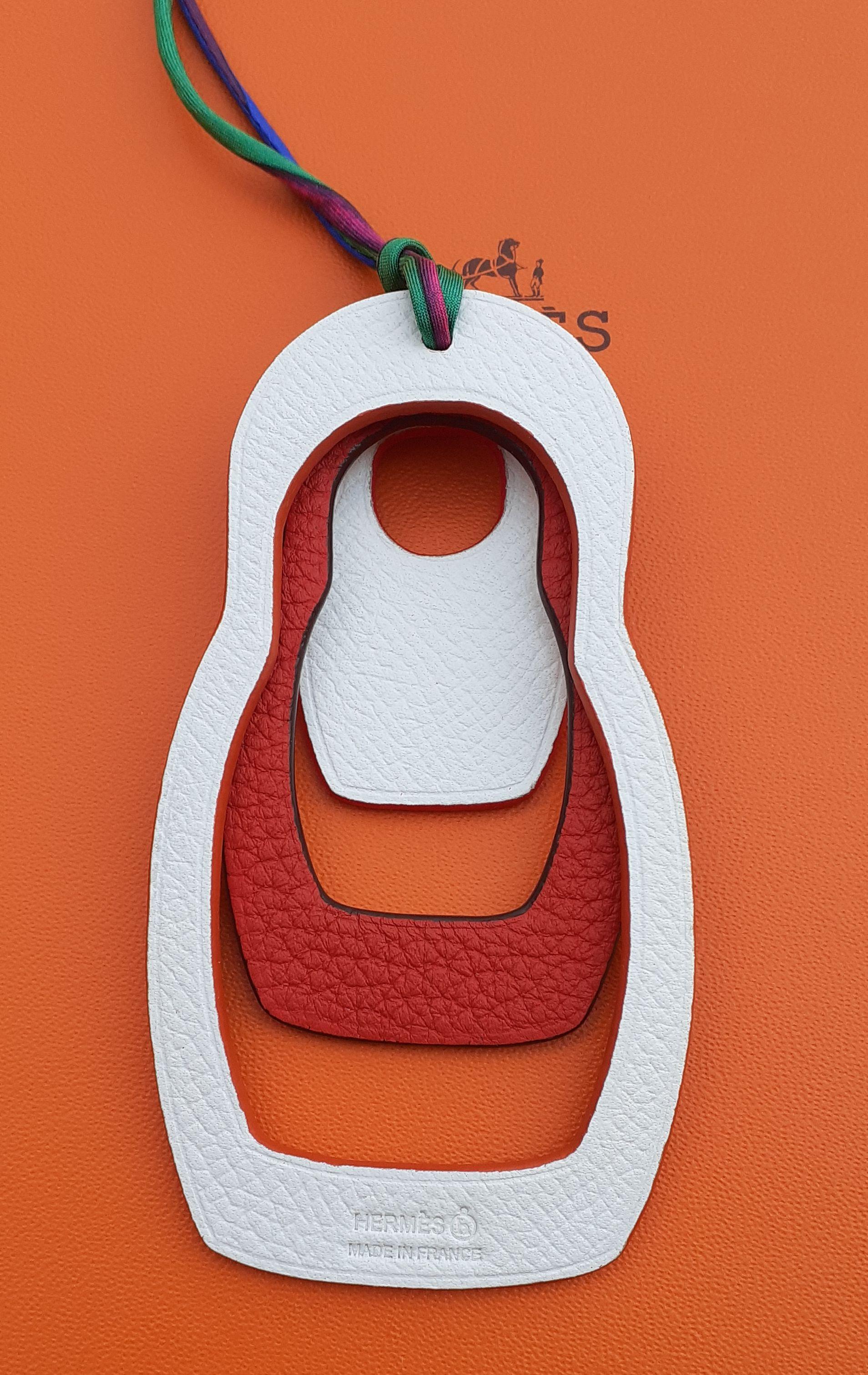 Hermès Three Russian Dolls Kelly Birkin Leather Charm Matryochkas Russia For Sale 5